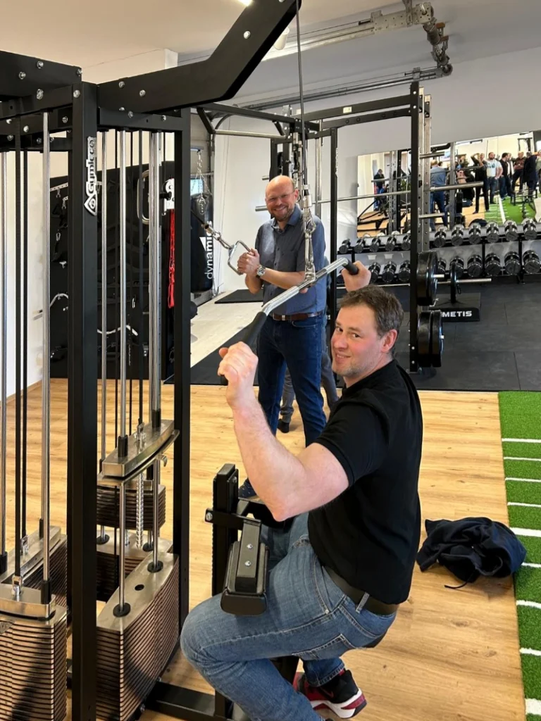 Gemeinsames Training mit unserem Bürgermeister